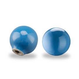 SPDYCESS Pack of 4 Colourful Ceramic Cupboard Knobs, Round Drawer Knobs with Screws, Furniture Knob and Chest of Drawers, Door Handles for Kitchens Children's Rooms