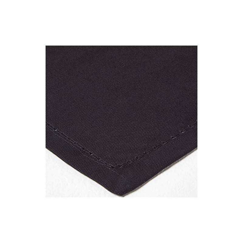 Homescapes - Four - Black - Napkins - 100% Cotton