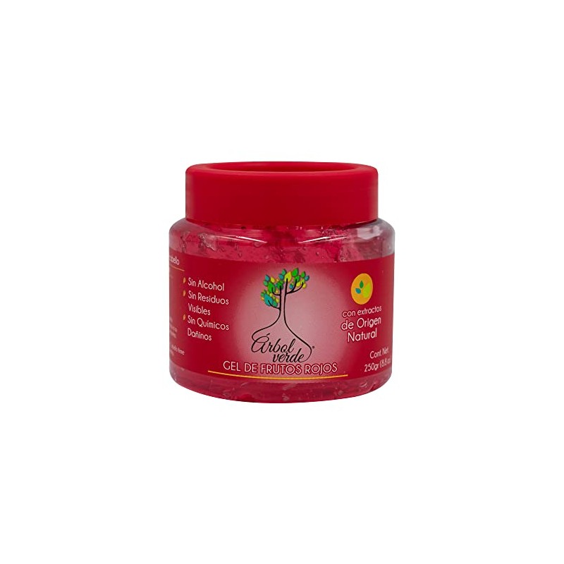 Arbol Verde Gel Fijador de Frutos Rojos Natural para cabello