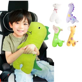ichiiro Seat Belt Cover, Children's Seat Belt Cushion, Child Seat, Cute Pillow, Stuffed Toy, Body Pillow, 10 Types, Left and Right Facing Types