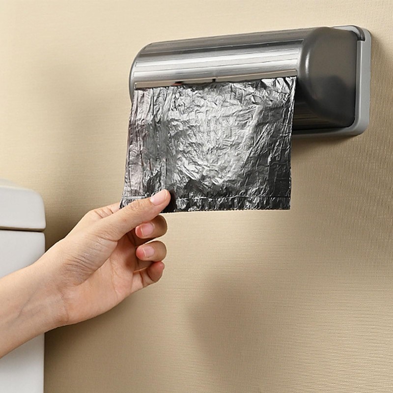 QIANQJL Trash Bag Dispenser Wall Mounted,Plastic Bag Roll Holder,Garbage Bag