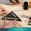 Carpenter's Square 12-IN-1 Complete Set with Try Square (Set of