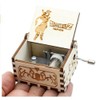 Cuzit DBZ Theme Antique Carved Music Box Hand Crank Wooden