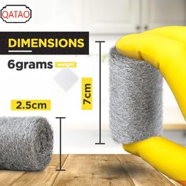 0000 Steel Wool for Mice Control - 24 Pack Fine Grade Stainless Steel Wool for Filling Holes, Rodent Proofing & Home Protection - Metal Wool for Gaps, Wood & Metal Surfaces