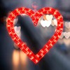 LAMPHOME 50L Valentine Lights Heart