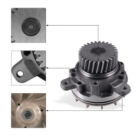 AULINK Water Pump 85000786 20734268 OE Replacement For Volvo Truck VN VNL VHD VNM D12 Excavator EC360B EC460B EC360BLC Engine D10D D12D 8170833 8170305 8170460