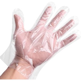 500 Pcs Disposable Plastic Gloves,Ladiz Disposable Food Prep Gloves,For Cooking,Cleaning,Food Handling,Crafting Etc