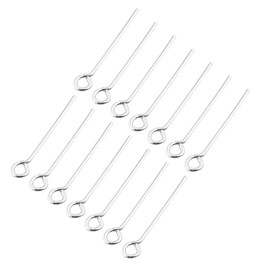 jojofuny 200pcs Stainless Steel Open Eye Pins for DIY Jewelry Making Craft Accessories for Beginners and Professionals for Creating Unique Jewelry Designs