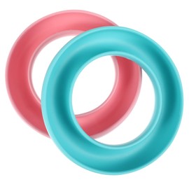 EXCEART Bobbin Ring Plastic Bobbin Holder Storage Container Sewing Case Container for Sewing Machine Bernina Pfaff Elna Babylock Juki Pack of 2 (Blue Pink)