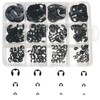 220‑Piece 2mm–12 mm E‑Clip Set – Carbon Steel Circlip Assortment Kit