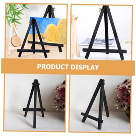 Operitacx Kinderstaffelei Miniatur Malerei Display Trailsel Malstaffelei Für Mini-staffeleien Mit Kunstleinwand Mini -stand Staffelei-kunst Klein Einfach Black Hölzern
