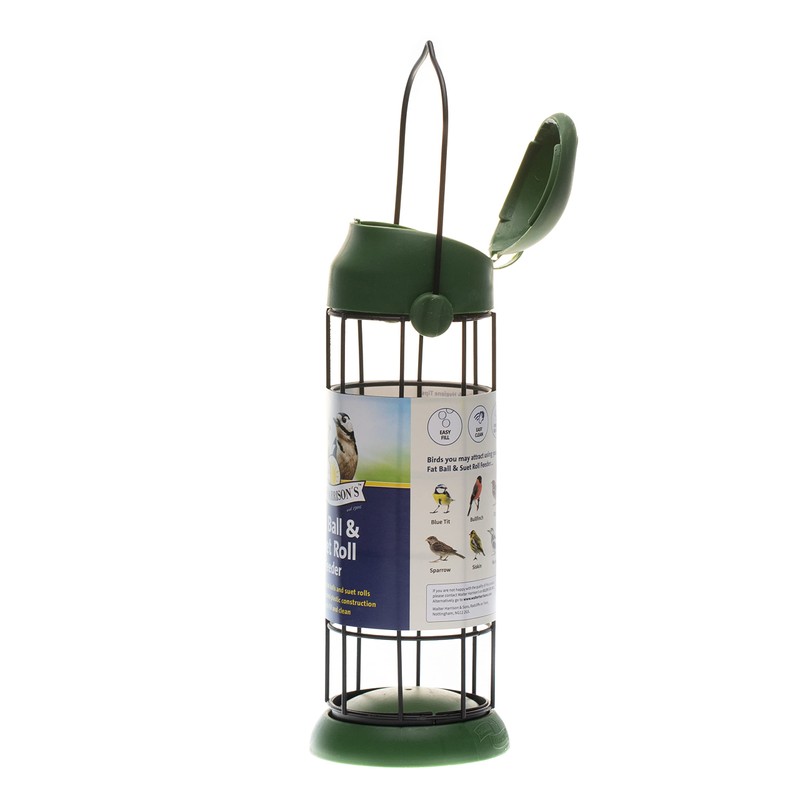 Walter Harrisons 711992 Wild Bird Flip Top Fat/Suet Ball and