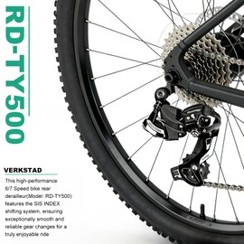 VERKSTAD Bicycle Rear Derailleur Tourney RD-TY500 6/7 Speed Direct Mount