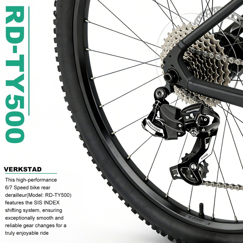 VERKSTAD Bicycle Rear Derailleur Tourney RD-TY500 6/7 Speed Direct Mount