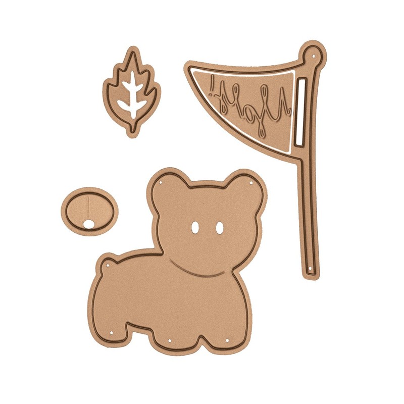 Spellbinders Shapeabilities Bear Scout Die, Brown