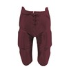 MARTIN Adult Football Pants, X-Large, Maroon