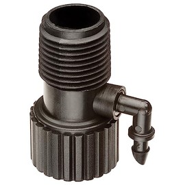 Rain Bird RISMAN1S Drip Irrigation Riser Adapter Drip and Sprinkler Watering, 1/2" Female Pipe Thread x 1/2" Male Pipe Thread x 1/4" Barbed End