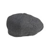 PEAKY BLINDERS 8 Piece 'Newsboy' Style Flat Cap -Melton Wool