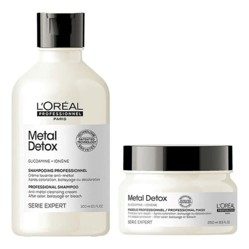 Loreal Metal Detox Shampoo 300ml + Masc 250ml + Serum
