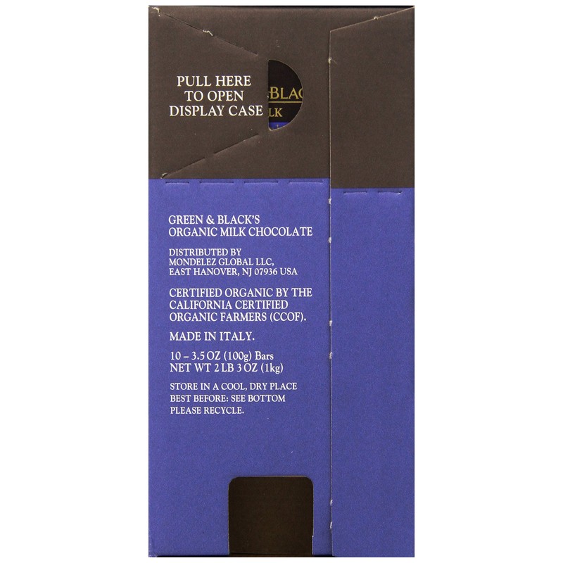 Green & Black's Organic Milk Chocolate, 34% Cacao, 3.5 Ounce