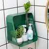 Tnstbiee Mid-Century Modern Floating Wall Shelf - Green Iron Bathroom