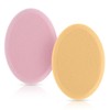 Piriuuo 2 Pcs Oval Makeup Sponges for Foundation, Dry and