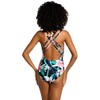 La Blanca Womens Multi Strap Cross Back One Piece Swimsuit,