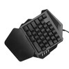 One Handed Gaming Keyboard RGB Backlight 35 Keys Ergonomic Portable