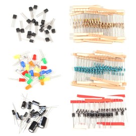 ALLECIN 1910 Piece Electronic Components Kit with Capacitor Resistor Transistor LED Diode Schottky Diodes Electronic Components Set Electronic Component for DIY Projects