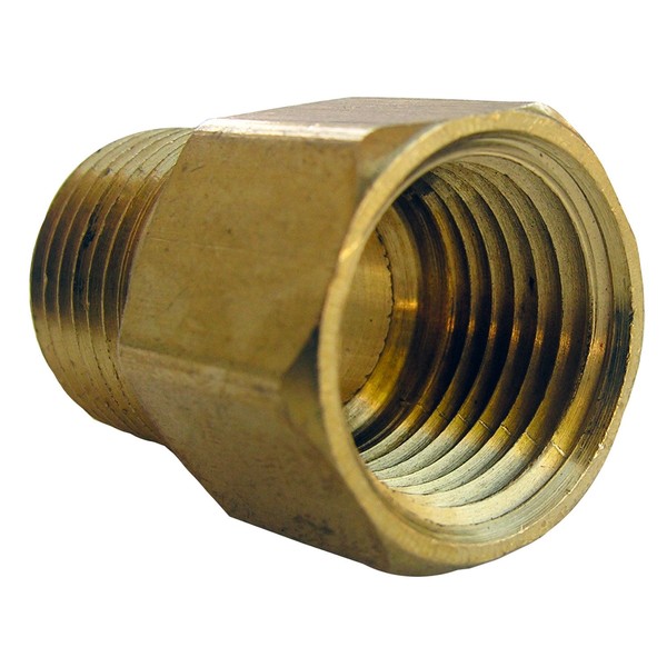 LASCO 17-8549 1/2-Inch Female Pipe Thread by 1/2-Inch Male Pipe Thread Brass Coupling