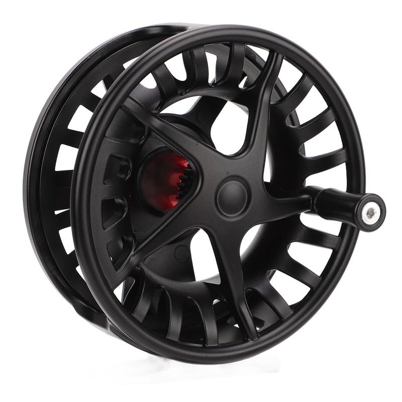 Fly Fishing Reel with Release Black Aluminium Alloy Large Line