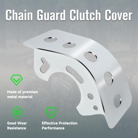 XIKOBY Metal Mini Bike Chain Guard Clutch Cover Compatible with Taco 22 Predator 212cc 224cc 196cc 5.5HP 6.5HP 7HP Ghost Clone Engine Coleman CT200U CT200U-EX BT200X KT196 Go Kart Replacement Parts