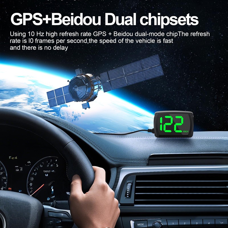 Digital GPS Speedometer,HUD Heads up Display Car MPH,Car Real-Time Speedometer