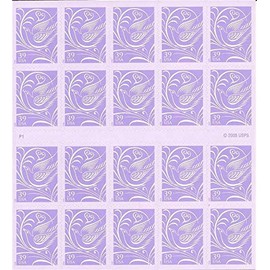 Scott 3998 Our Wedding, Purple - Sheet of Twenty 39c Stamps