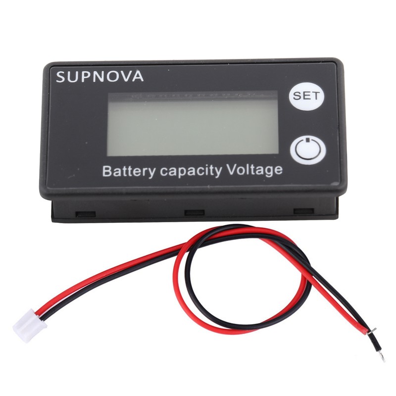 LCD 12V Battery Capacity Indicator Tester Lithium Battery Universal Digital