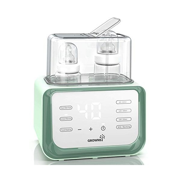 Baby Bottle Warmer, Bottle Warmer 6-in-1Fast Baby Food Heater&Defrost BPA-Free Warmer with LCD Display Accurate Temperature Control for Breastmilk or Formula