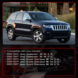 Auceramic Air Intake Hose w/Clamps Fit For 2005-2010 Jeep Grand Cherokee WK Series,2006-2010 Jeep Commander XK Series 696080