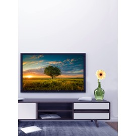 Serene Spaces Living Olive Green Bottleneck Glass Vase - Elegant Vintage Floor Vase for Long-Stemmed Floral Arrangements, 7.48" Diameter & 12" Tall (Pack of 1)