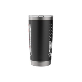 Postman Mailman American Flag Vintage Mailbox Postal Worker Stainless Steel Insulated Tumbler