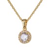 LuckyLy Set de Joyería para Mujer Oro 14k con Zirconia