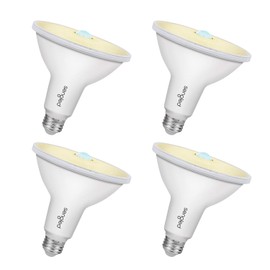 Sengled Motion Sensor Flood Lights Outdoor Dusk to Dawn Security Light Bulbs, E26 PAR38 Motion Activated 3000K Warm White, 1050LM, Waterproof LED Light Bulbs for Porch, Driveways, 4 Pack 4rd Gen