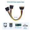 Cable Matters SATA Power Splitter 3 Pack 20cm SATA Power