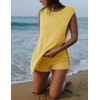 Womens Summer Knit Lounge Sets 2 Piece Sweater Sets Tank