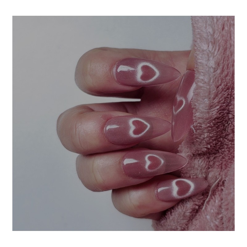 Heart Magnet [Handmade Nail Tip] Emily Nail - Oval /