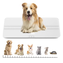 FAFAGLGL Digital Pet Scale, Baby Scale - Measuring Range 0.45lbs-220lbs for Small-Medium Dogs/Large Cat (White)