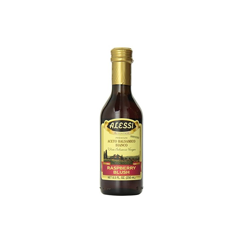 Alessi, White Balsamic Raspberry Vinegar, 8.50-Ounce (Pack of 6)