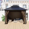 BPS 12' x 14' Gazebo Curtain Privacy 4-Panel Sidewall Outdoor