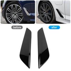 Front Side Vent Trim for 5 Series G30 G31 2017-2023, 1 Pair Air Duct Side Decoration, 51747439013, 51747439014, Left & Right Side Air Wing Outlet Trim Cover Replacement