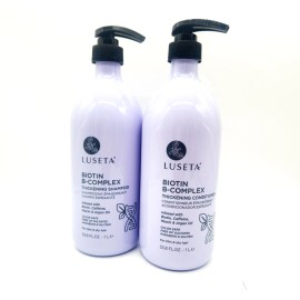 Luseta Biotin B-Complex Thickening Shampoo + Conditioner 33.8 oz Set Hair Growth