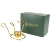 Hemswell Crystal Brandy Warmer Stand Set in Stunning Gold -